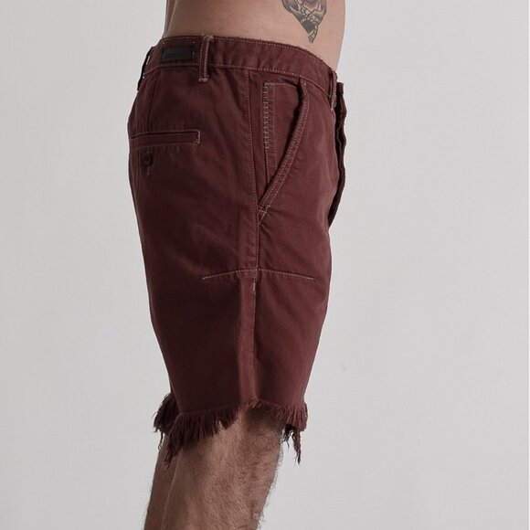 One Teaspoon BORDEAUX MR PINKS RELAXED STRAIGHT LEG SHORT Size 28 - Picture 4 of 15